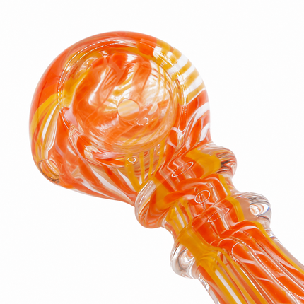 [2PC Bundle] Citrus Patriot Twist Glass Hand Pipes Multicolor 3 Inch