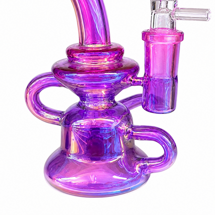 Close product view focused on the rounded base, dual loop design, and upright bowl connection.